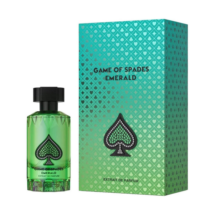 Jo Milano Game of Spades Emerald Extrait de Parfum 3.4 oz | Unisex Cologne and Perfume for Men and Women | Inspired by Symphony