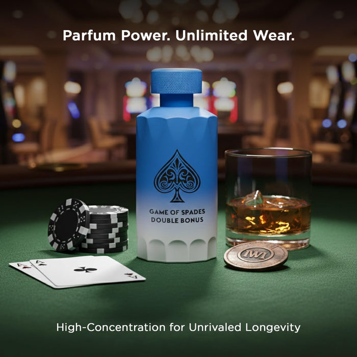 Jo Milano Game of Spades Double Bonus Parfum 3.4 oz / 100ml | Citrus Spice Cologne for Men | Inspired by Meteore